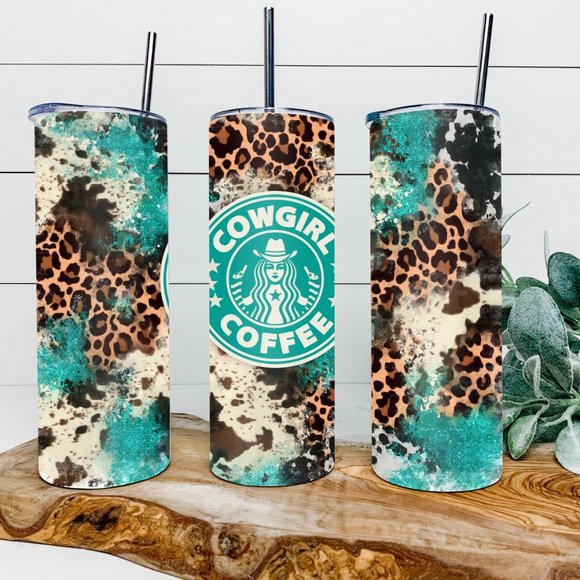 Other - Custom 20oz Cowgirl Coffee Tumbler!
